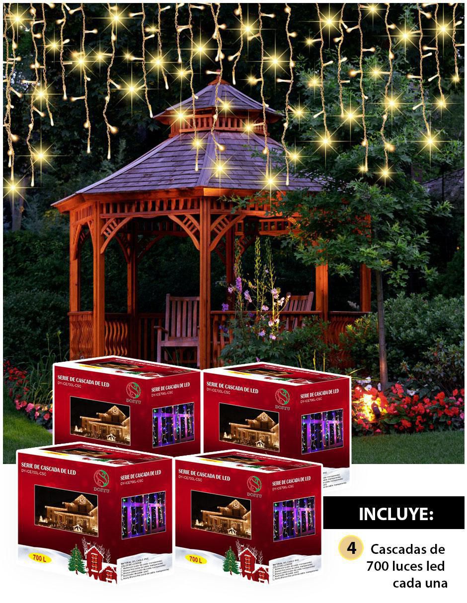 Set luces LED Dosyu Technology Dy-ice700l-csc-4pzas con 700 focos