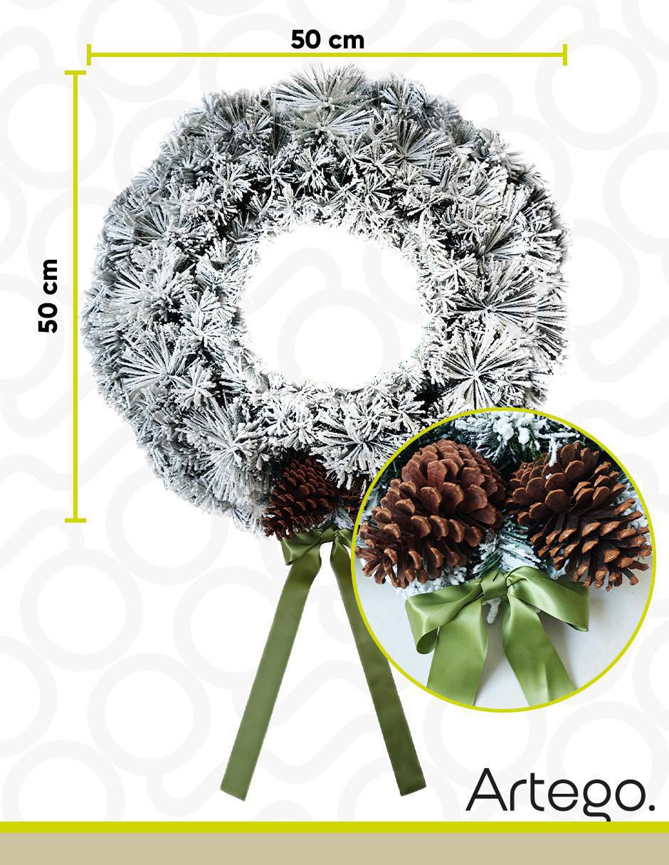 Corona navideña Mistletoe Iluminada 6