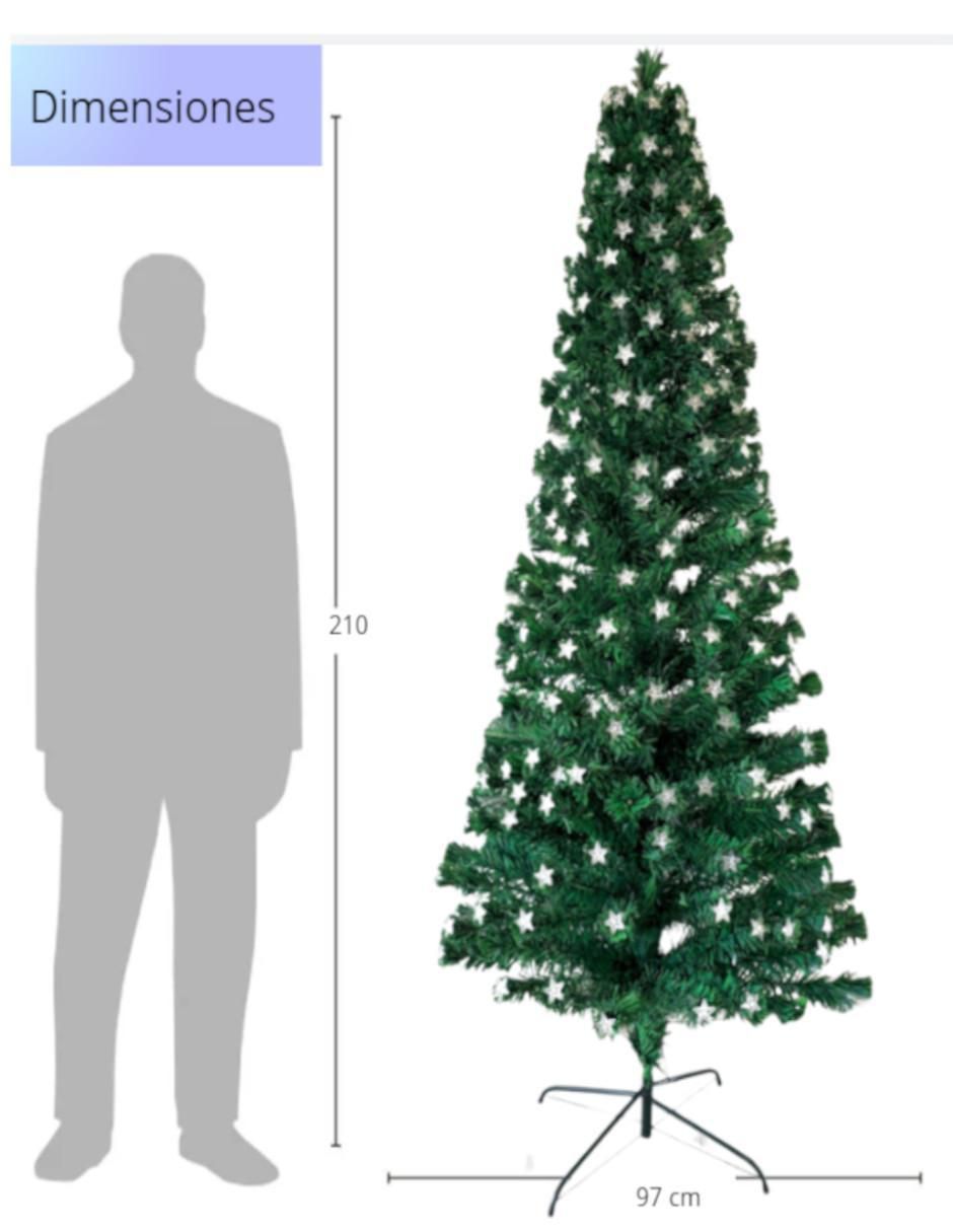 Árbol de navidad Ultrabrillante de plástico con 240 luces 7