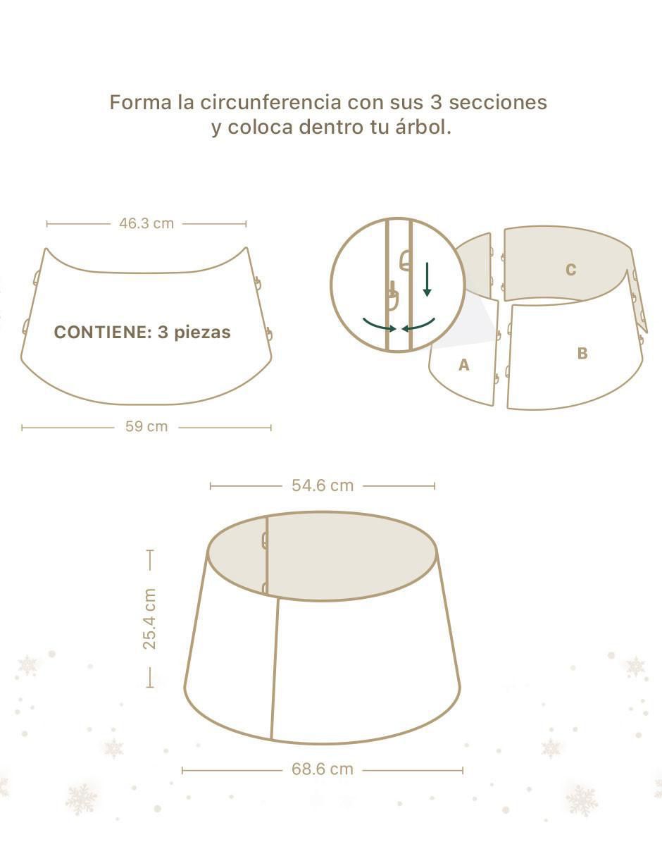 Pie de árbol Esquimal Collar metálico