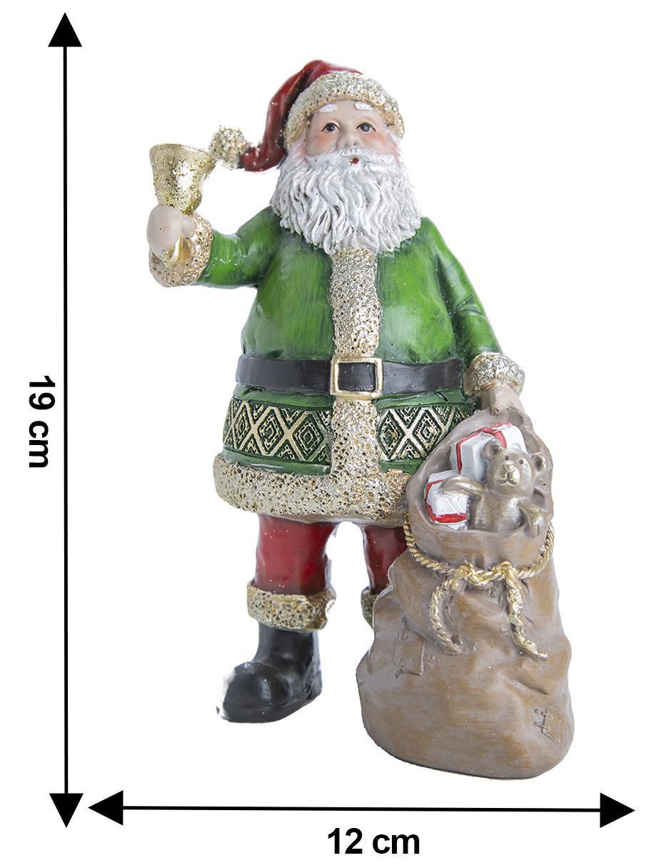Figura decorativa de santa claus de resina 5