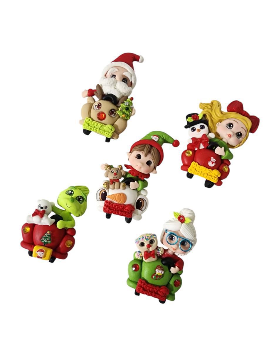 Imán Abuelita y Santa Claus para decoración 2