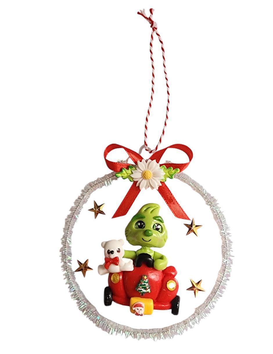 Set de esfera navideña Santa Claus y Abuelita con 5 piezas 6