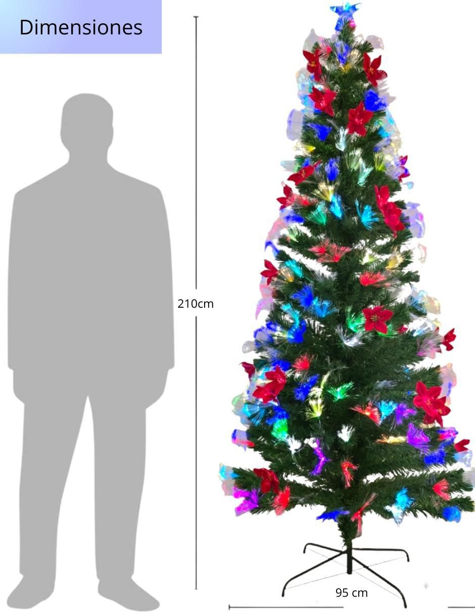 Árbol de navidad Ultrabrillante de plástico con 240 luces 6