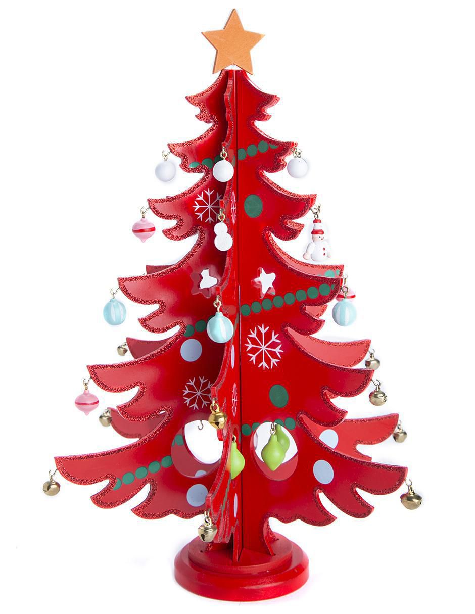 Figura decorativa de árbol de madera