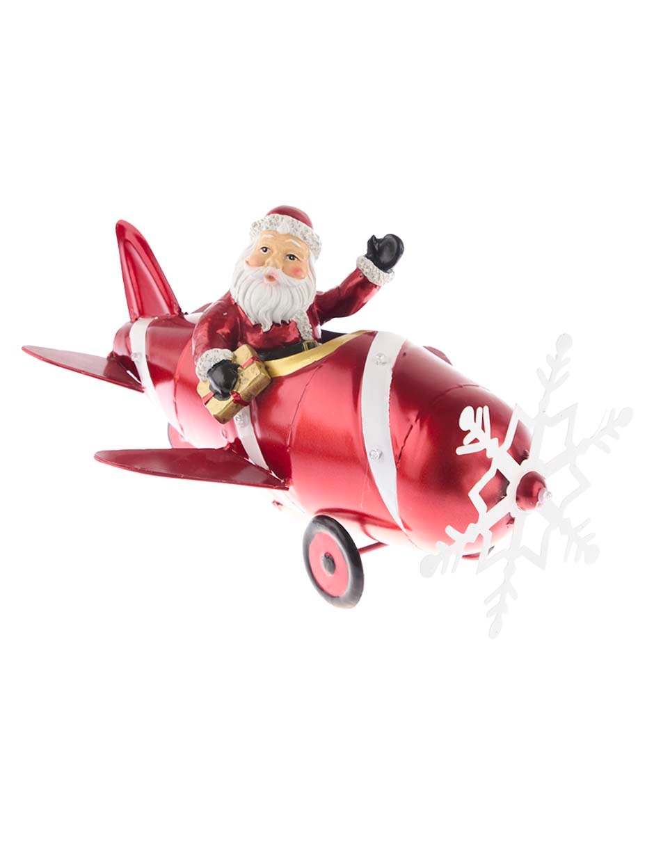 Figura decorativa de Avión de Navidad