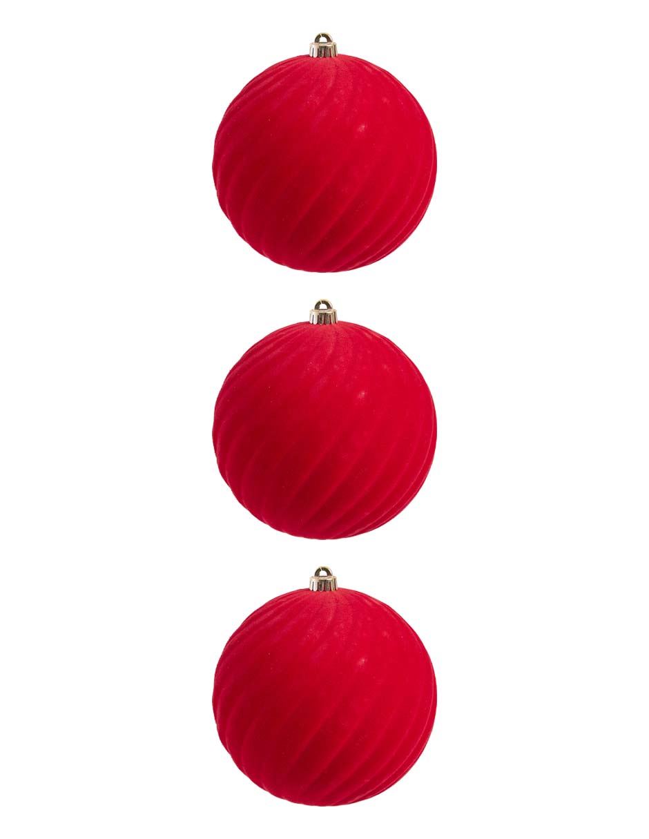 Set de esfera navideña con 3 piezas