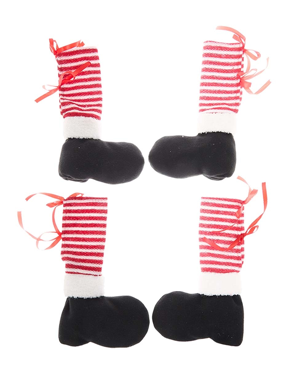Fundas navideñas para patas de silla antideslizante 4 piezas