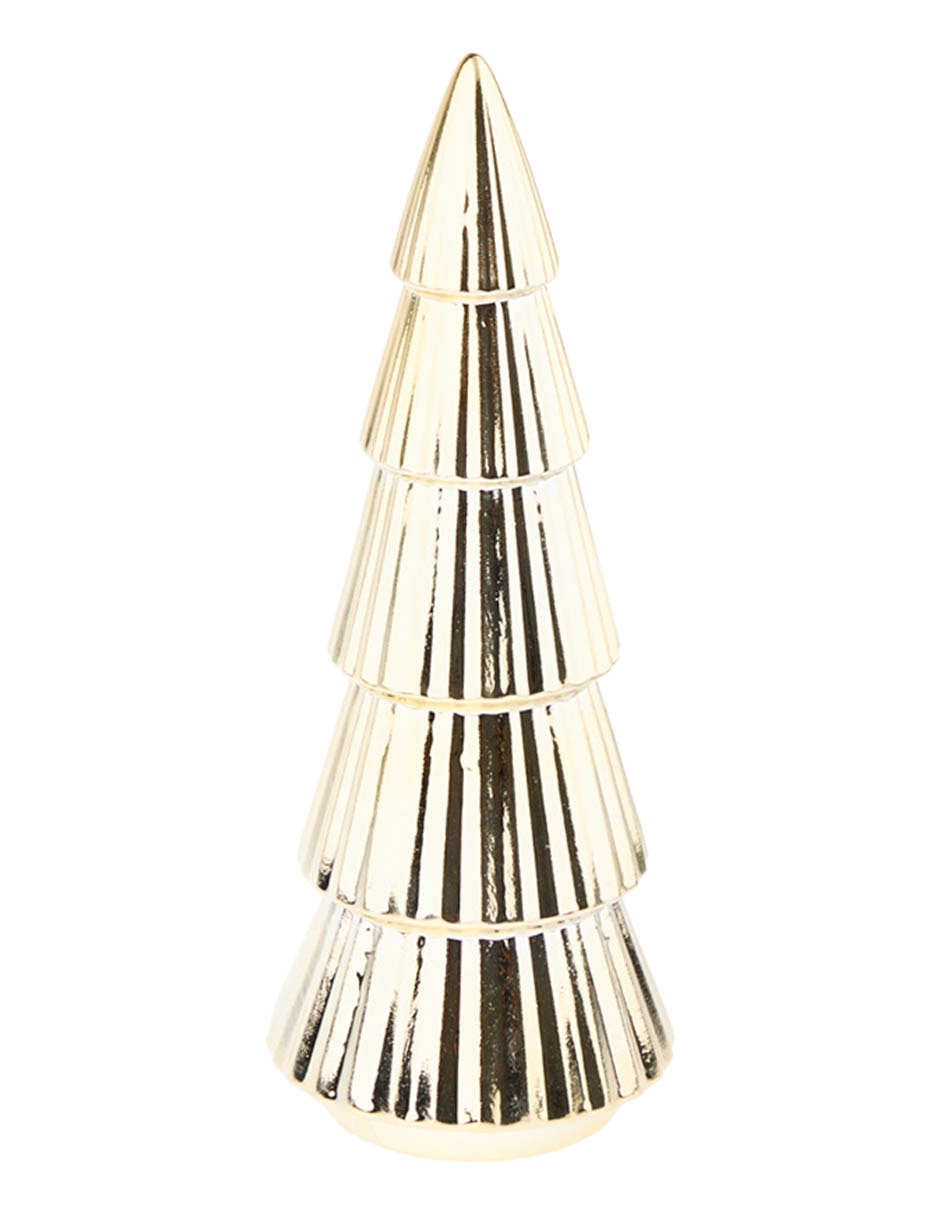 Figura decorativa de pino Navidad Roja de cerámica 2