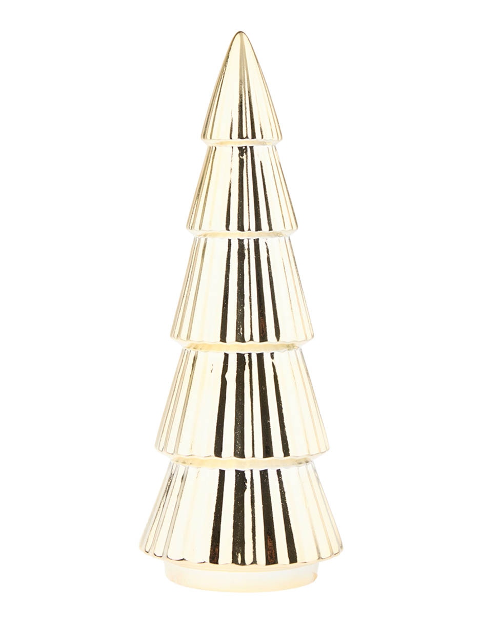 Figura decorativa de pino Navidad Roja de cerámica 3