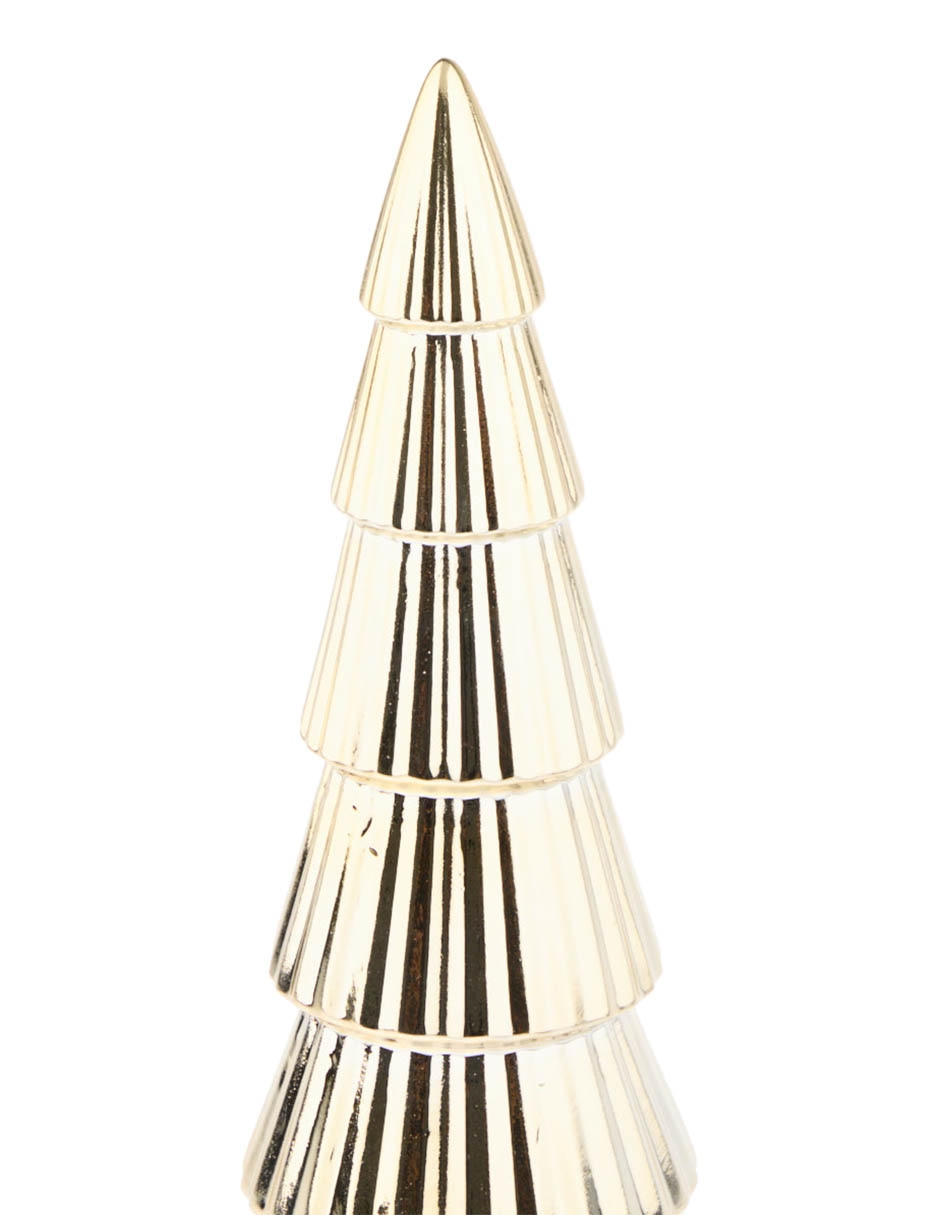 Figura decorativa de pino Navidad Roja de cerámica 4