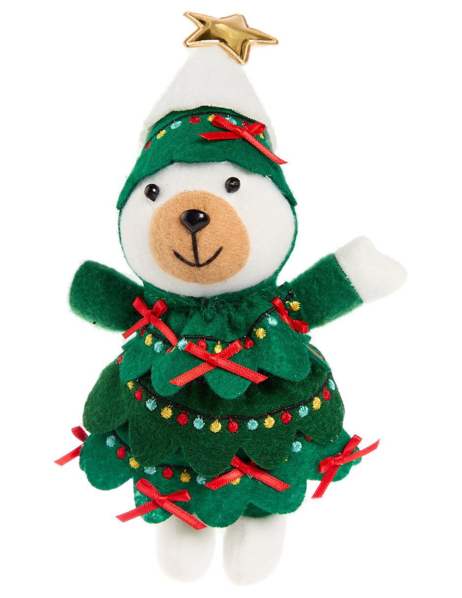 Navidad Oso Bolo Liverpool Peluche Ornamento Navideño Oso Bolo