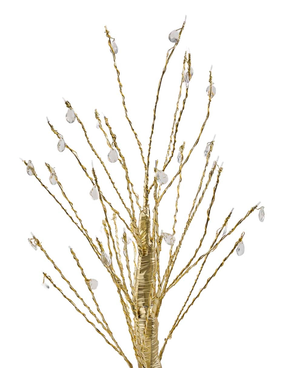 Árbol de navidad de plástico con 60 luces 2