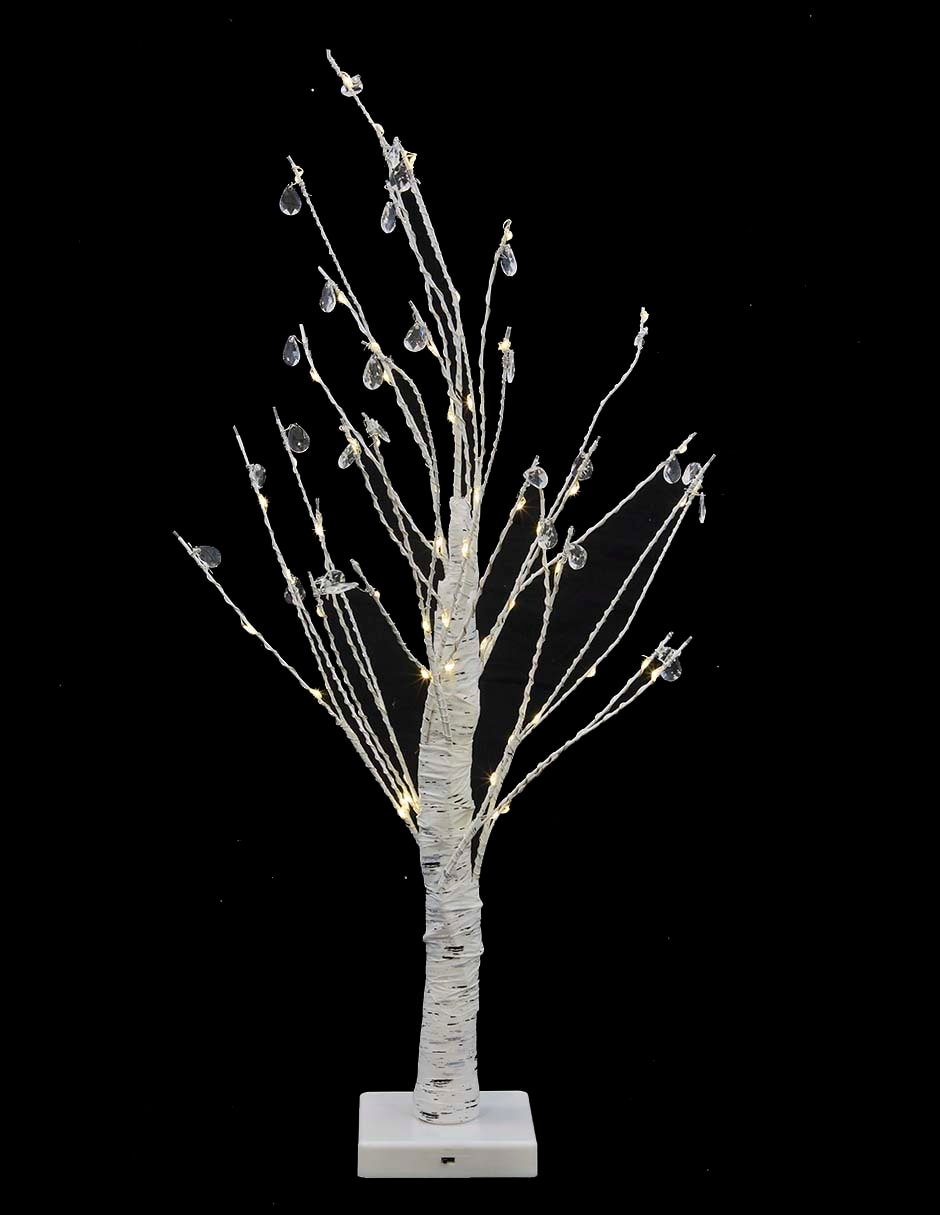 Árbol de navidad de plástico con 60 luces 5