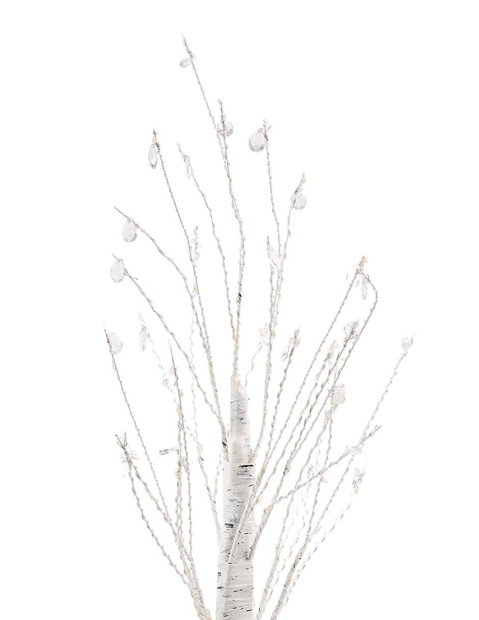 Árbol de navidad de plástico con 60 luces 2