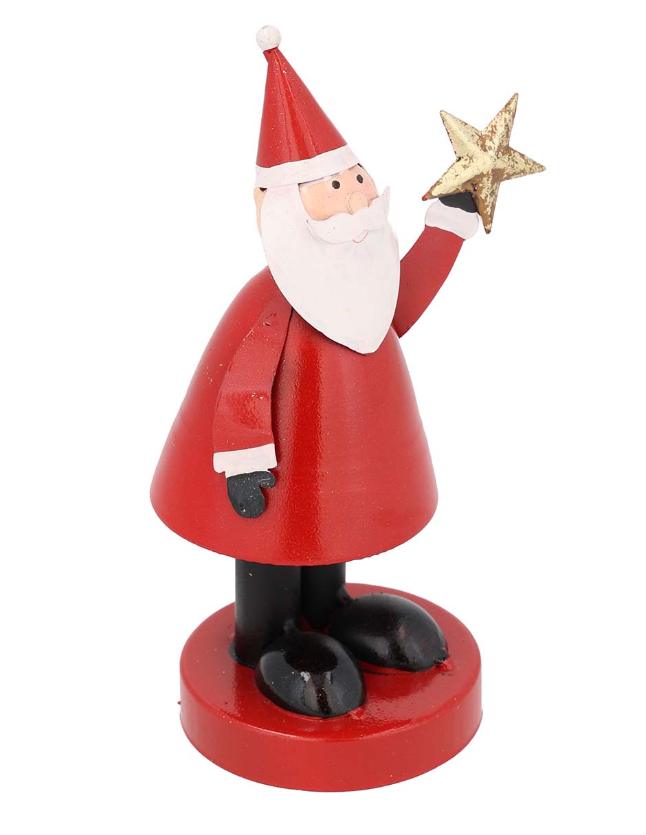 Figura decorativa de santa claus de metal 4