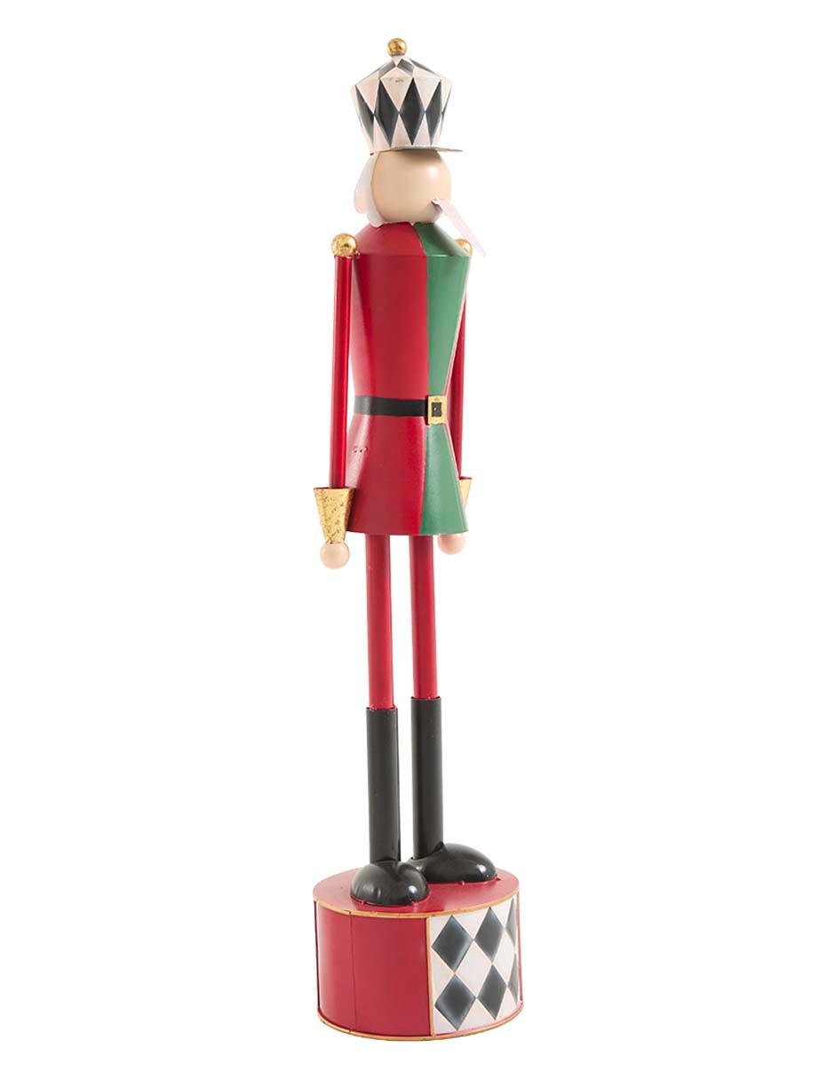 Figura decorativa de soldado Navidad de metal 2