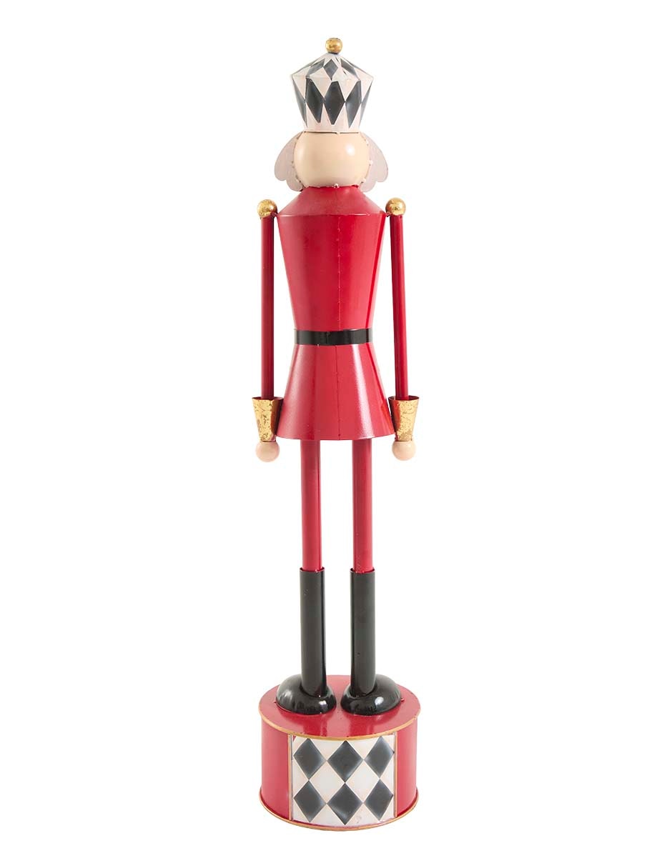 Figura decorativa de soldado Navidad de metal 3