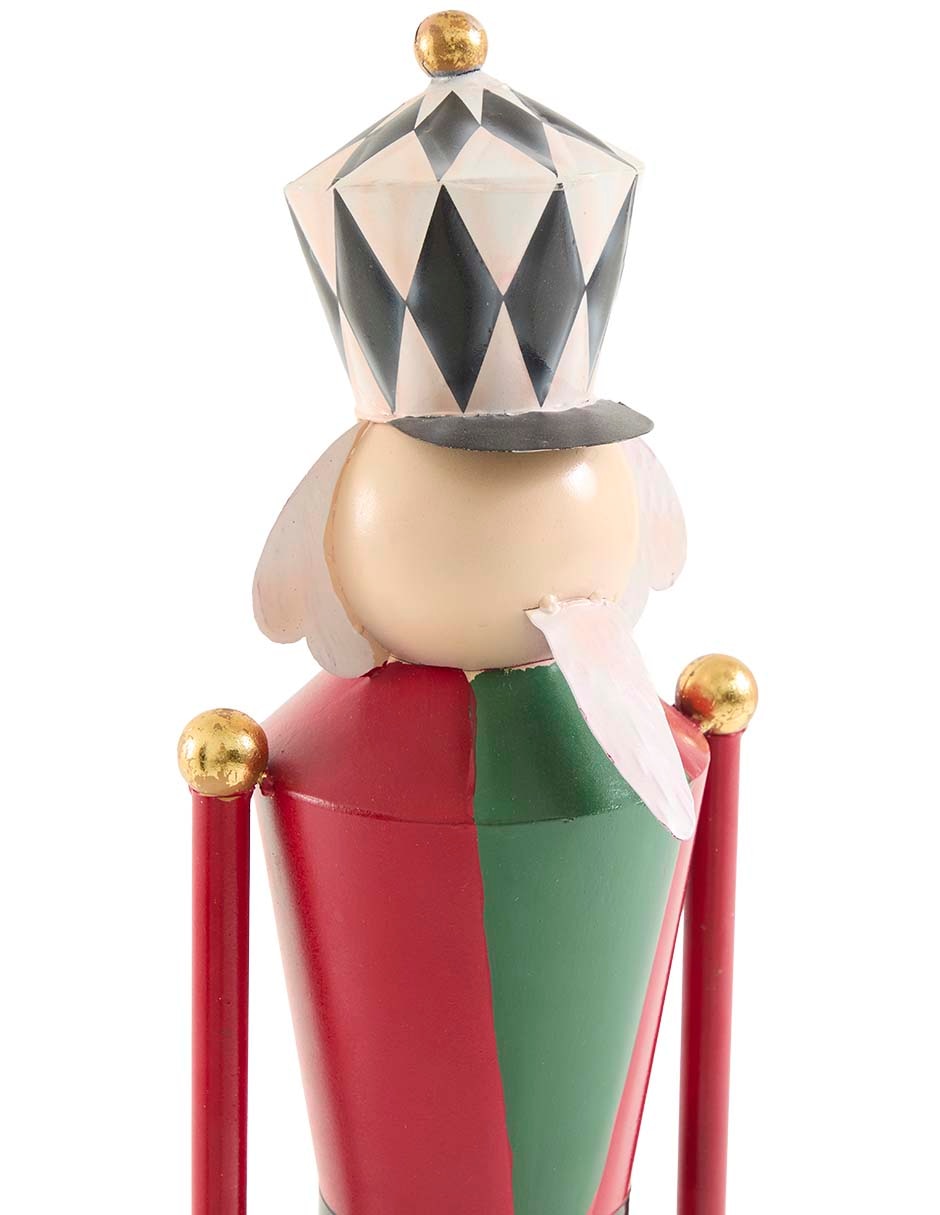 Figura decorativa de soldado Navidad de metal 4