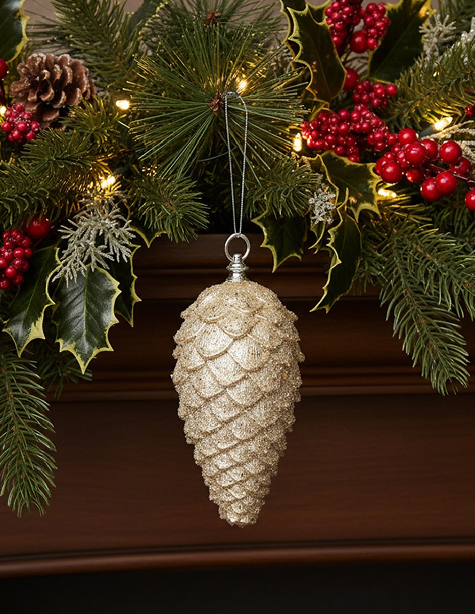 Ornamento navideño piña 2