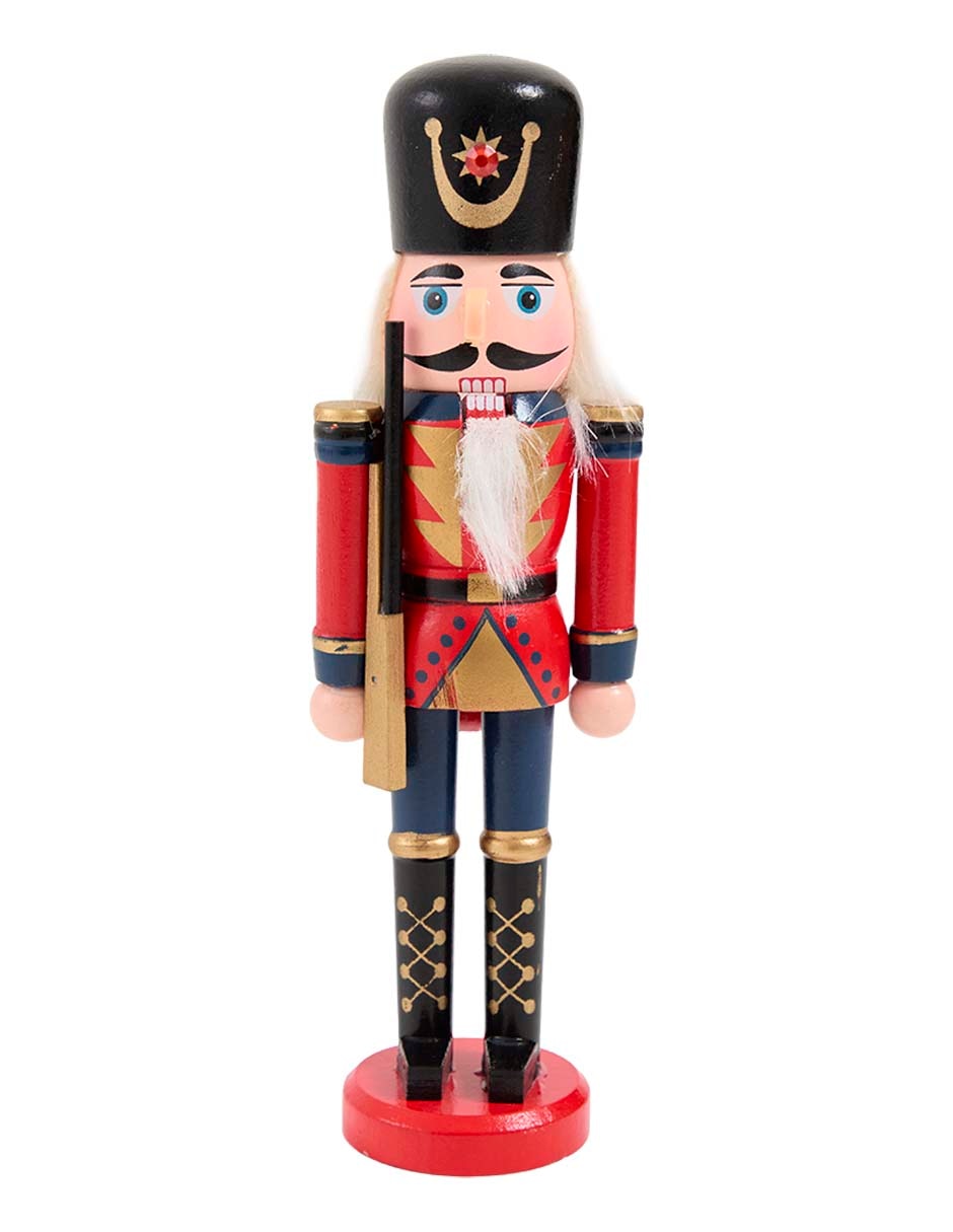 Figura decorativa de cascanueces Navidad de madera Figura decorativa de cascanueces Navidad de madera