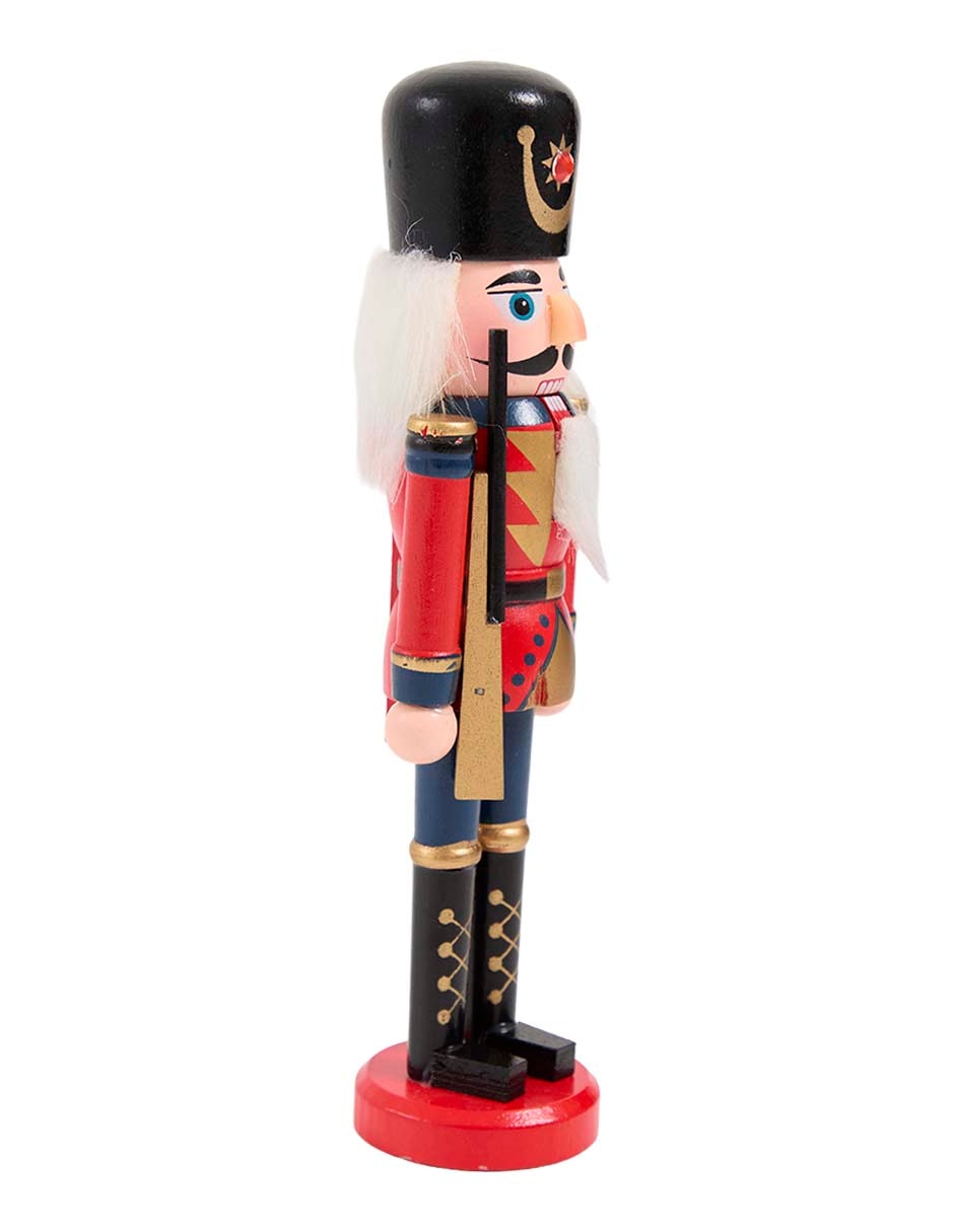 Figura decorativa de cascanueces Navidad de madera 2