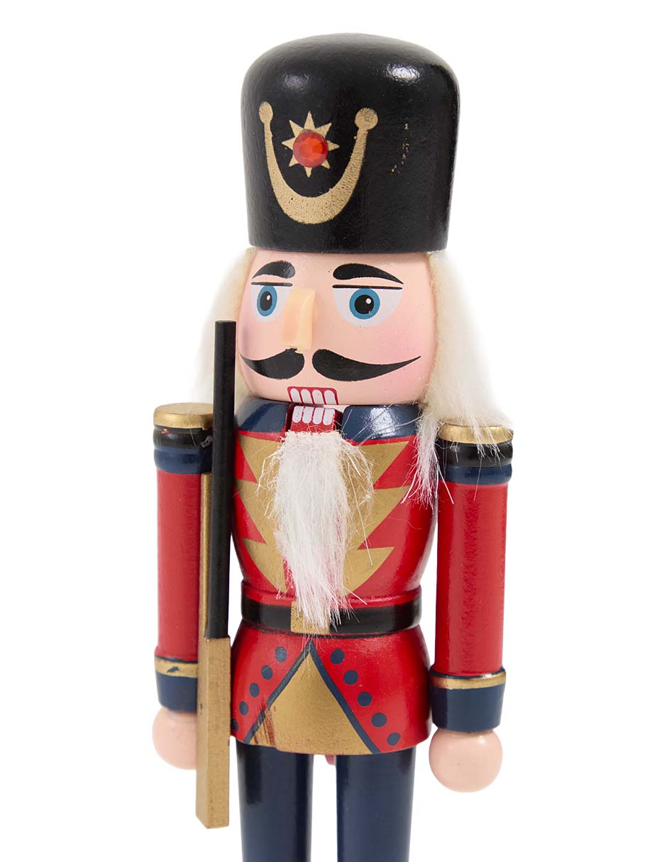 Figura decorativa de cascanueces Navidad de madera 4