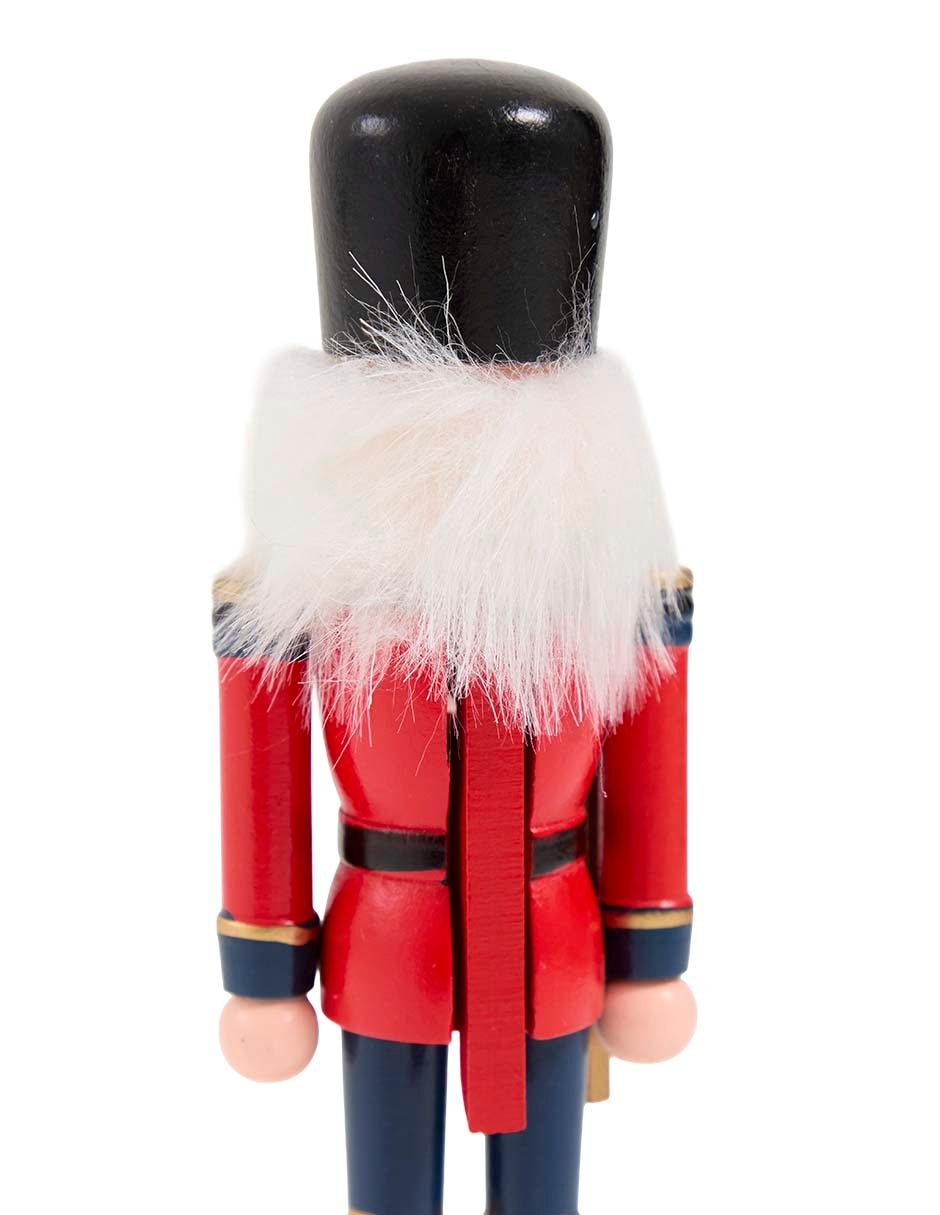 Figura decorativa de cascanueces Navidad de madera 5