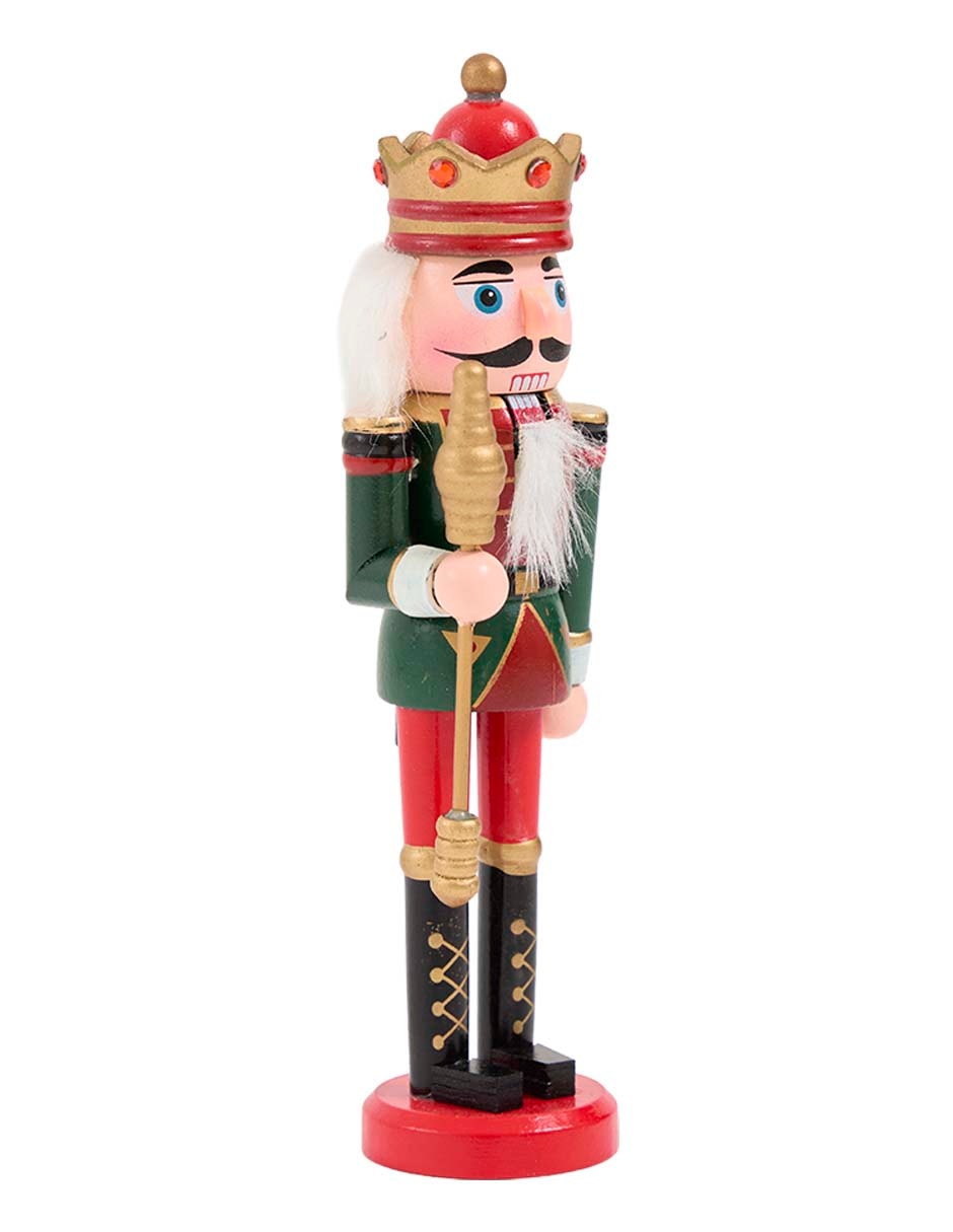 Figura decorativa de cascanueces Navidad de madera 2