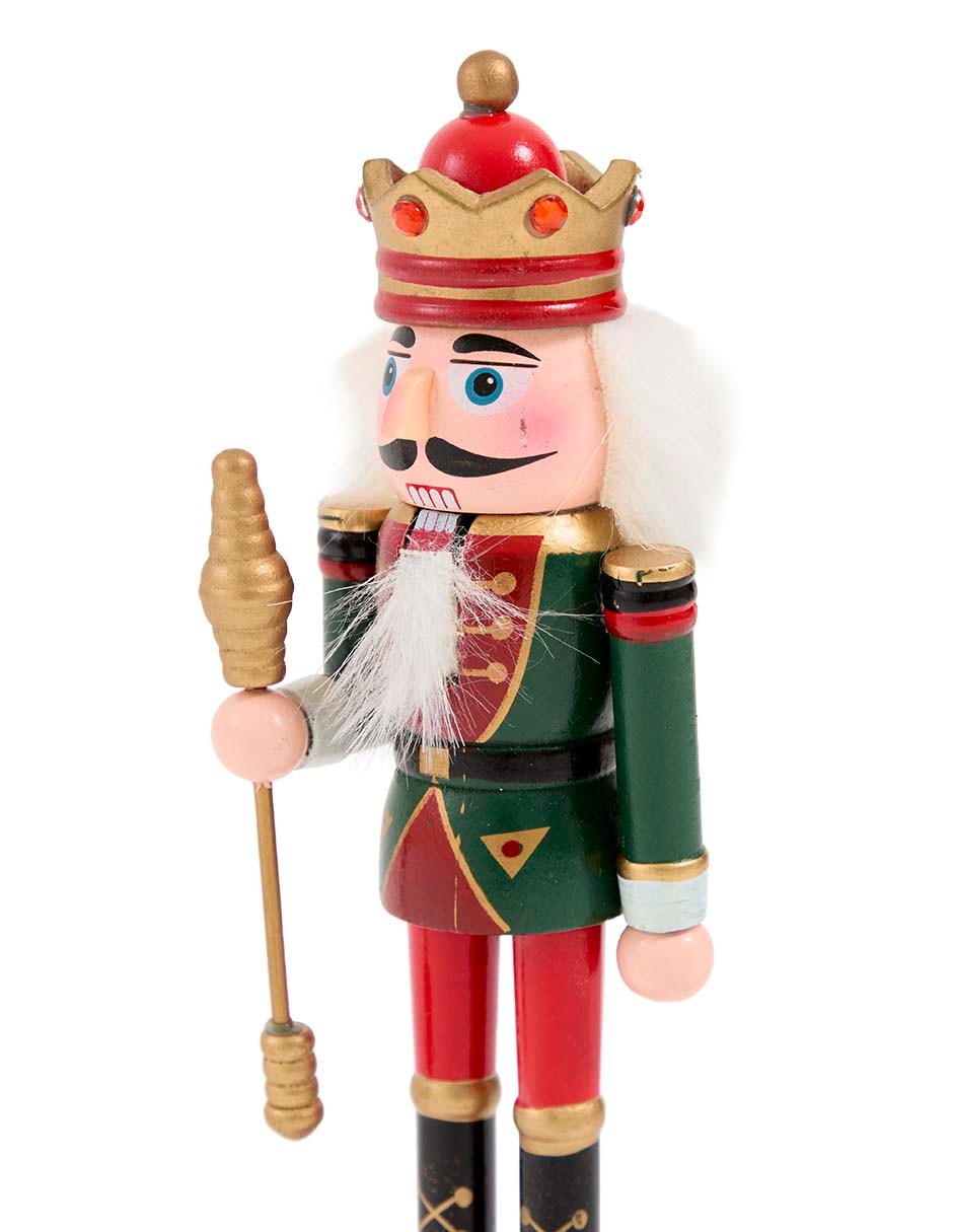 Figura decorativa de cascanueces Navidad de madera 4