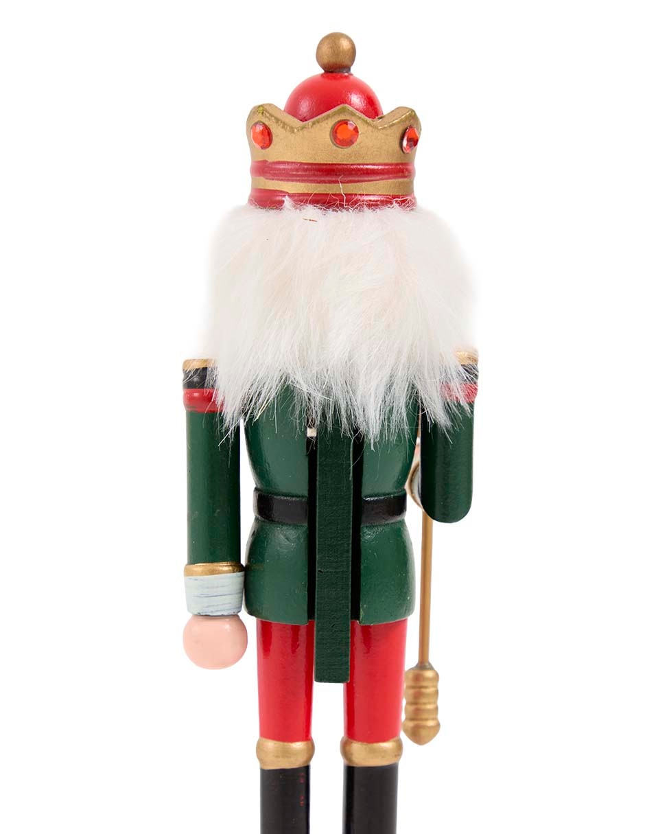 Figura decorativa de cascanueces Navidad de madera 5