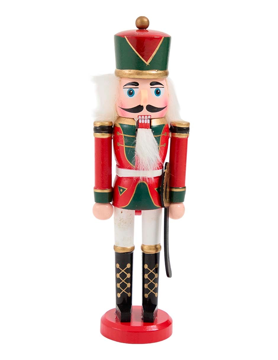 Figura decorativa de cascanueces Navidad de madera