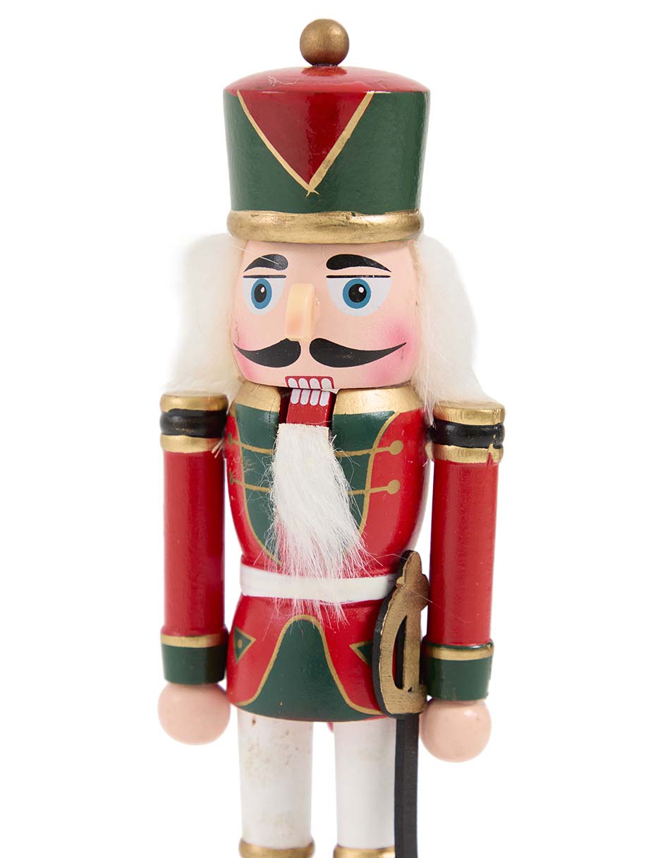 Figura decorativa de cascanueces Navidad de madera 5