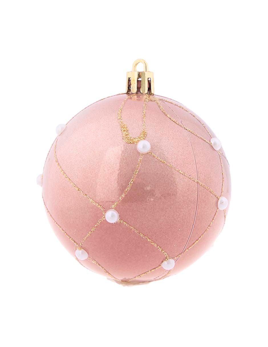 Set de esferas navideñas Rosa con 50 piezas 4