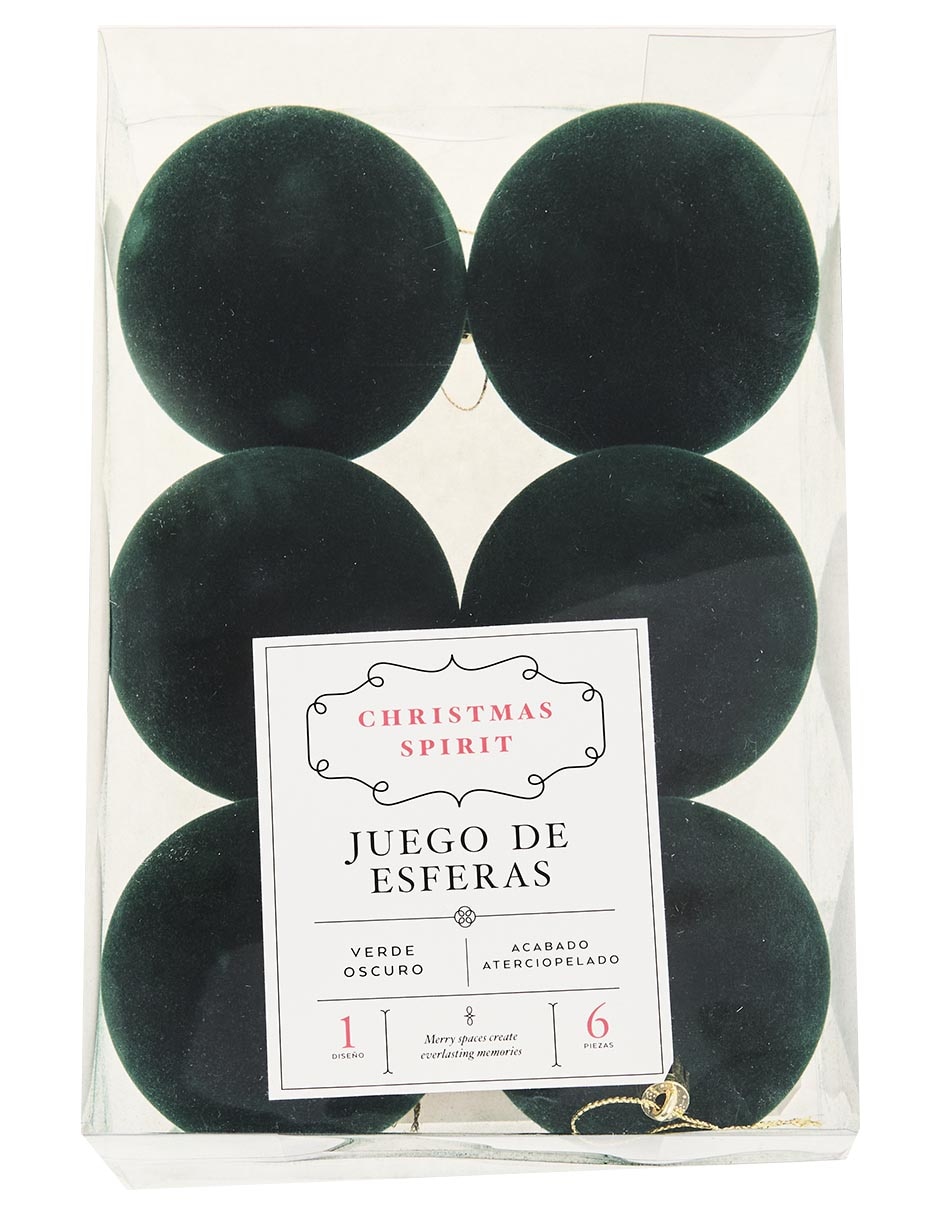 Set de esfera navideña con 6 piezas 2