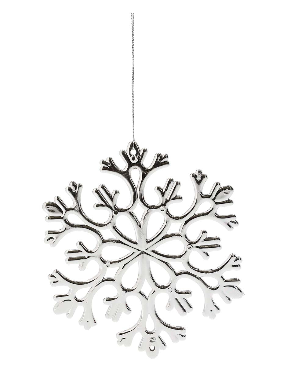 Ornamento navidad copo de nieve Metallic Ornamento navidad copo de nieve Metallic