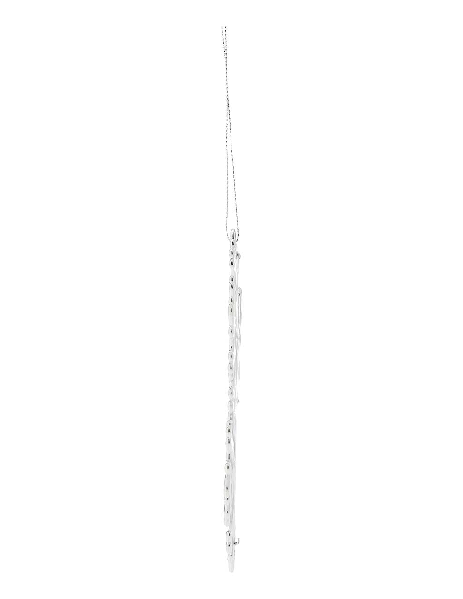 Ornamento navidad copo de nieve Metallic 3