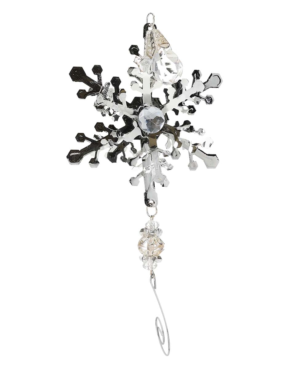 Ornamento navidad copo de nieve Metallic Ornamento navidad copo de nieve Metallic