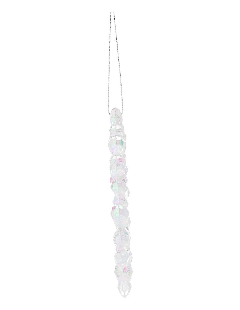 Ornamento navidad copo de nieve Metallic 3