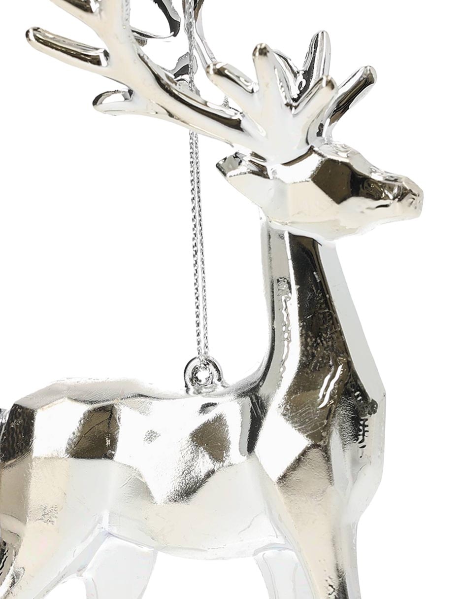 Ornamento navidad reno metallic 3