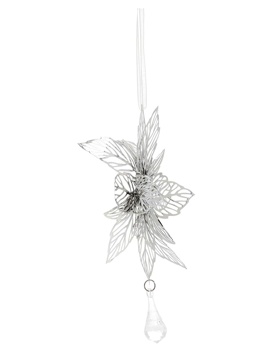 Ornamento navidad flor Metallic 3