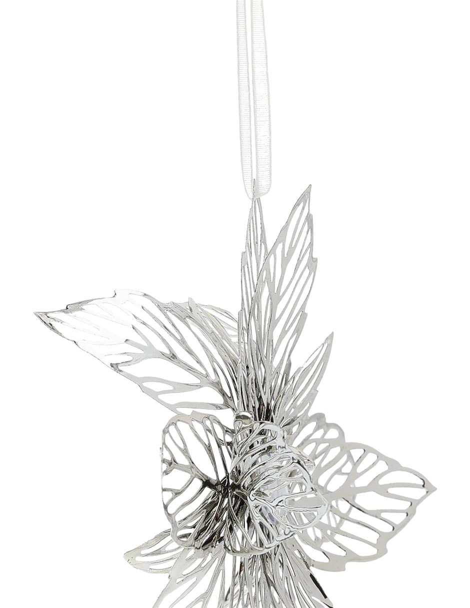 Ornamento navidad flor Metallic 4