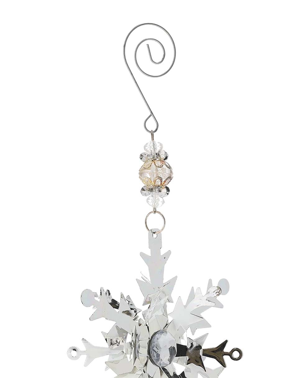 Ornamento navidad copo de nieve Metallic 5