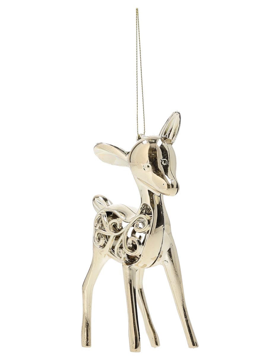 Ornamento navidad reno Metallic