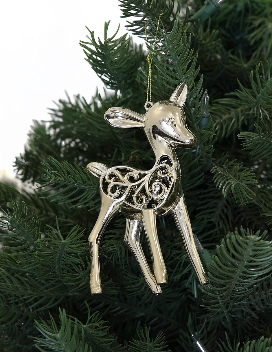 Ornamento navidad reno Metallic 4