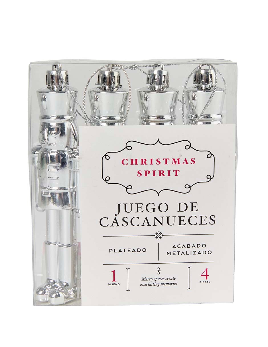 Set de ornamentos navideños cascanueces 4