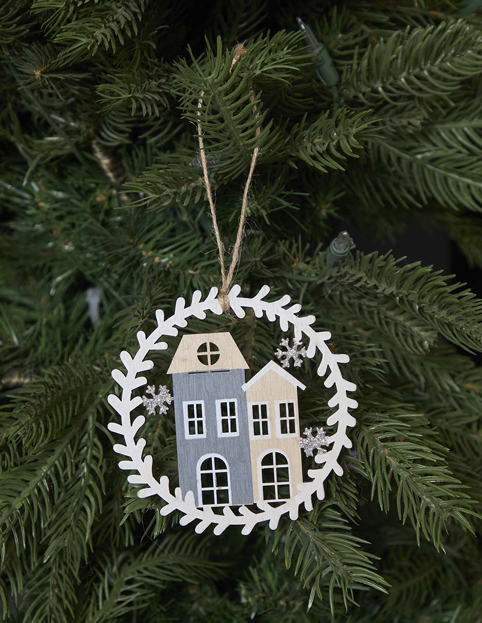 Ornamento navidad circular 4