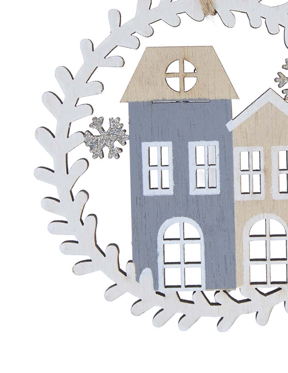 Ornamento navidad circular 3