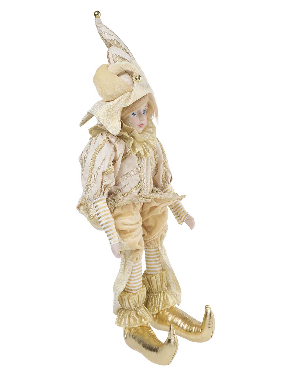 Figura decorativa de arlequín Navidad 2