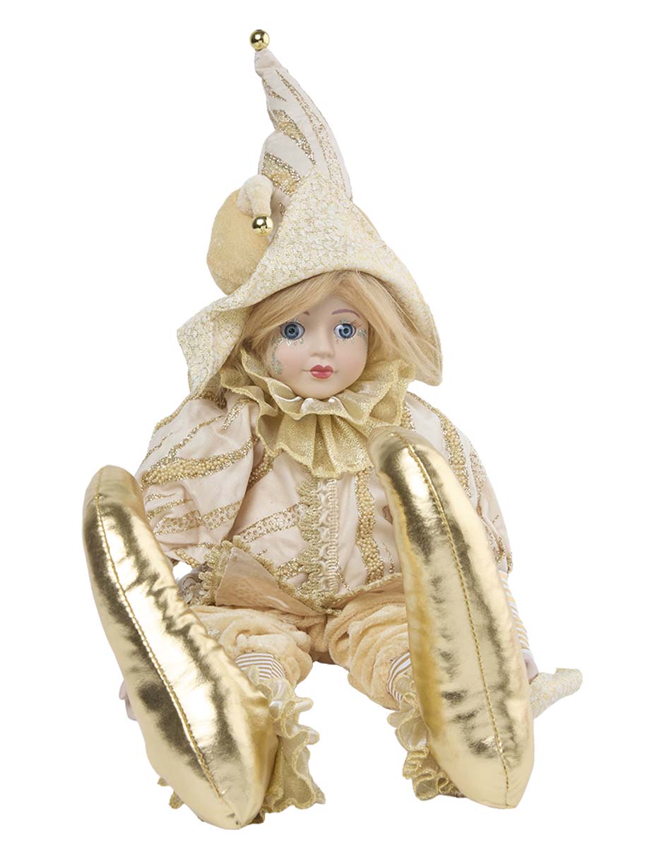 Figura decorativa de arlequín Navidad 4